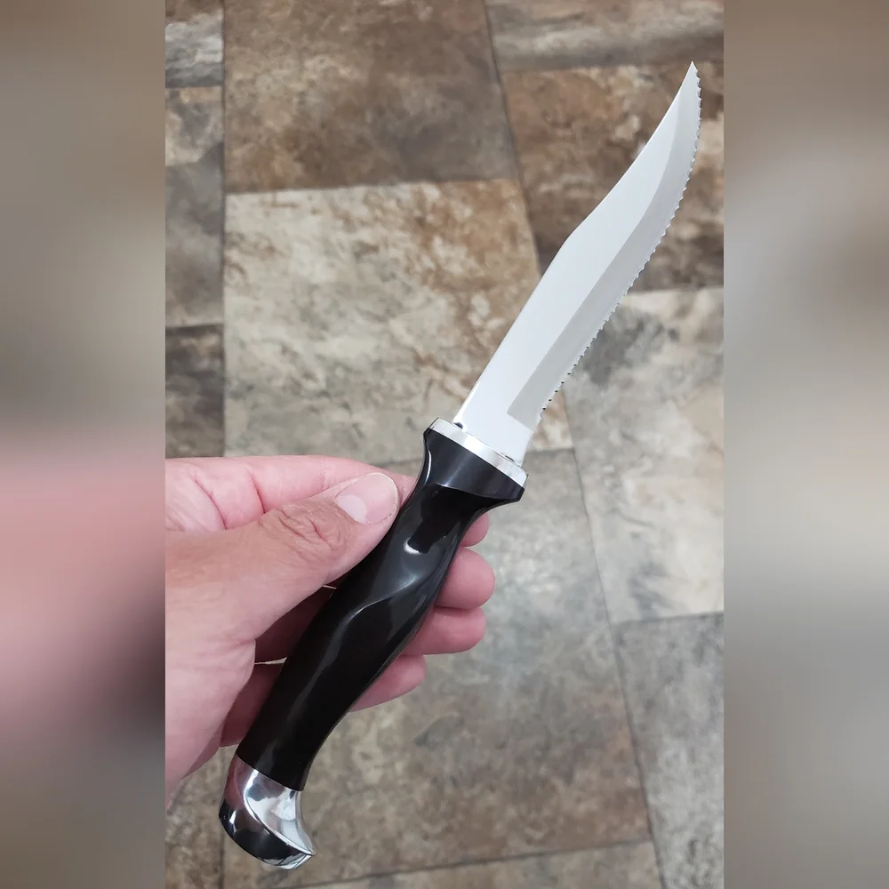 Cutco 1769 Hunting Knife with Sheath in black/classic